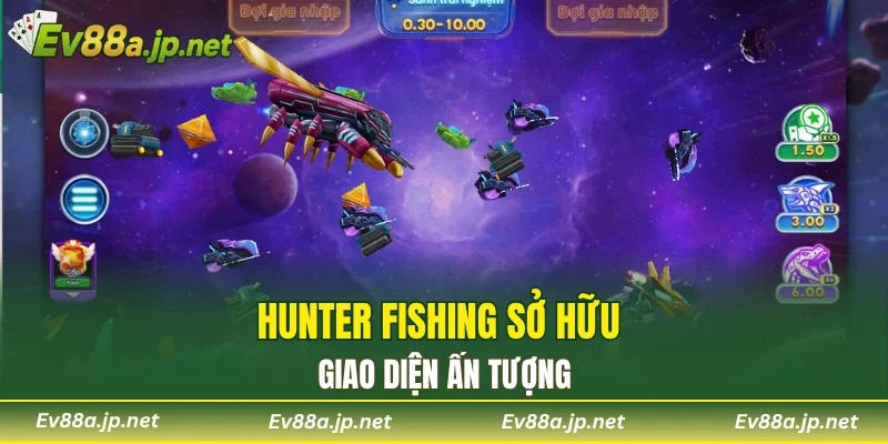 Hunter Fishing sở hữu giao diện ấn tượng