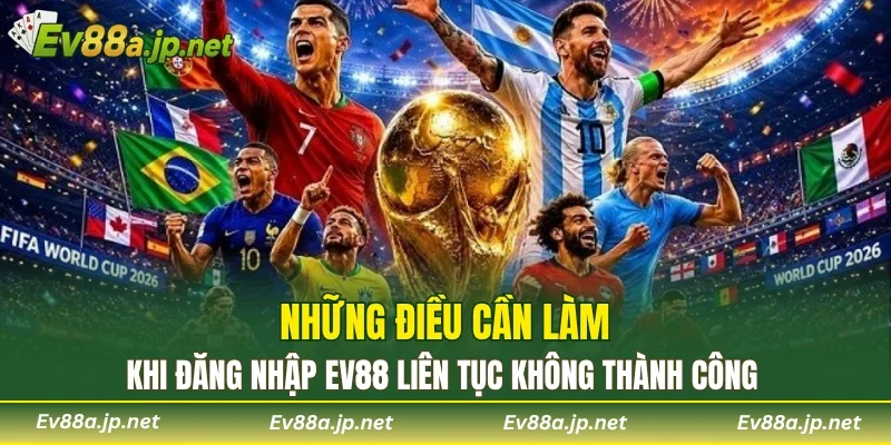 Những điều cần làm khi đăng nhập EV88 liên tục không thành công