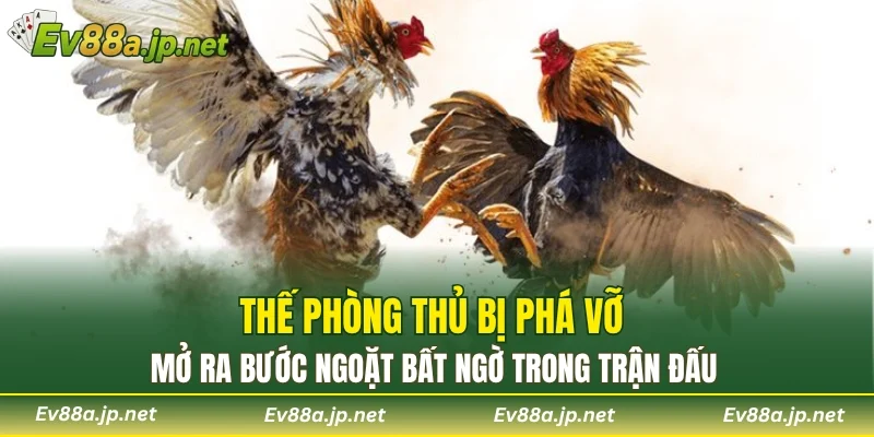 Thế phòng thủ bị phá vỡ mở ra bước ngoặt bất ngờ trong trận đấu