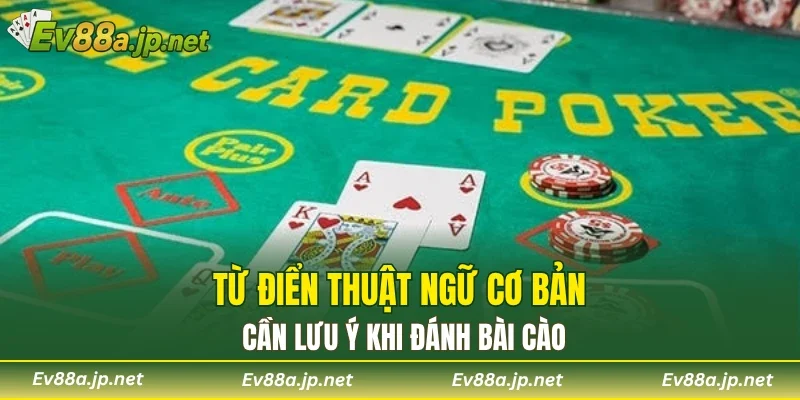 Từ điển thuật ngữ cơ bản cần lưu ý khi đánh bài cào
