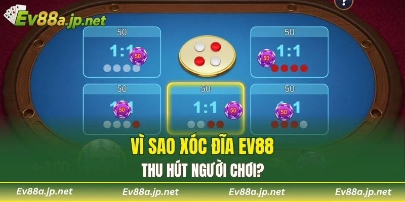 Vì sao Xóc Đĩa EV88 thu hút người chơi?